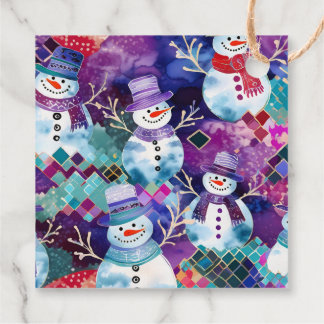 Maak Je Eigen Feestelijke Sneeuwmannen Bedankjes Labels