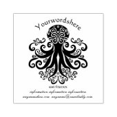 Maak je eigen filigraan octopus zeeleven rubberstempel (Afrduk)