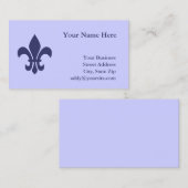 Maak je eigen Fleur de Lis Visitekaartje (Voorkant / Achterkant)