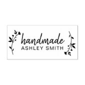 Maak Je Eigen Florale Ambachtelijke Zakelijke Stem Rubberstempel (Afrduk)