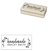 Maak Je Eigen Florale Ambachtelijke Zakelijke Stem Rubberstempel (Gestempeld)