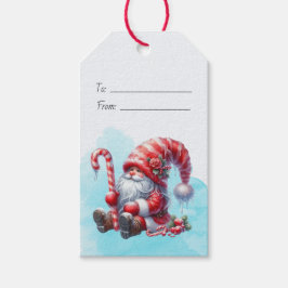 Maak Je Eigen Fluffige Pepermunt Kerstkabouter Cadeaulabel