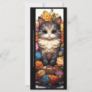 Maak Je Eigen Fluffy Kitten Boeklegger met Bloemen