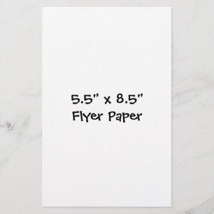 Maak je eigen flyer papier van 5,5" x 8,5"