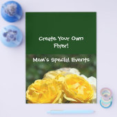 Maak je eigen flyers! Moeders speciale evenementen Flyer (Enkel)