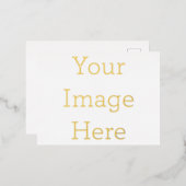 Ontwerp je eigen 10,8 x 14,2 cm Folie Feestdagen Briefkaart Folie feestdagen briefkaart (Voorkant / Achterkant)