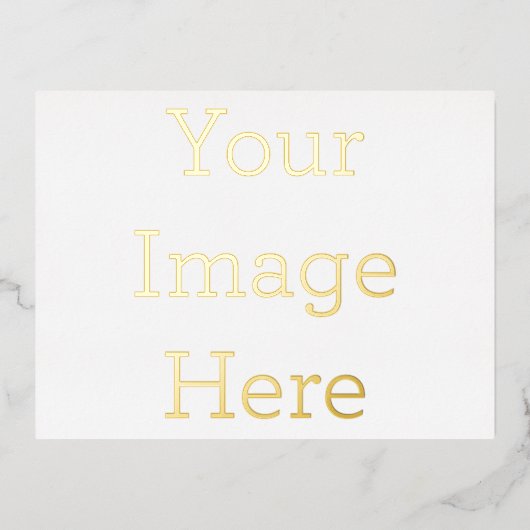 Ontwerp je eigen 10,8 x 14,2 cm Folie Feestdagen Briefkaart Folie feestdagen briefkaart (Voorkant)