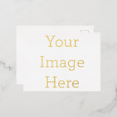 Ontwerp je eigen 10,8 x 14,2 cm Folie Feestdagen Briefkaart Folie feestdagen briefkaart (Voorkant / Achterkant)