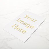 12,7 x 17,8 cm Folie uitnodiging (Gedraaid)