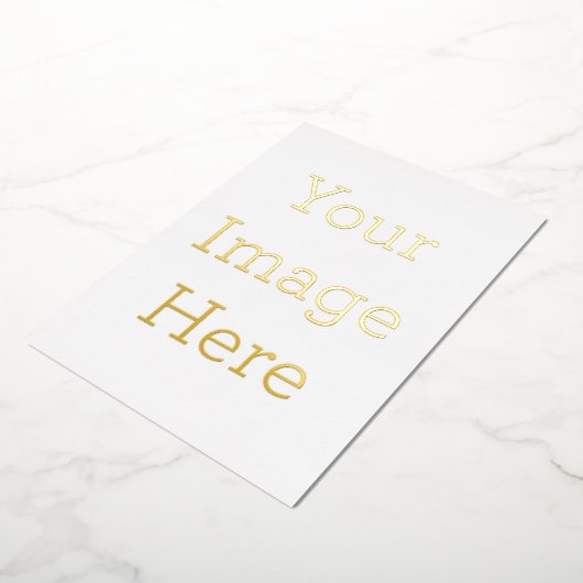 12,7 x 17,8 cm Folie uitnodiging (Gedraaid)