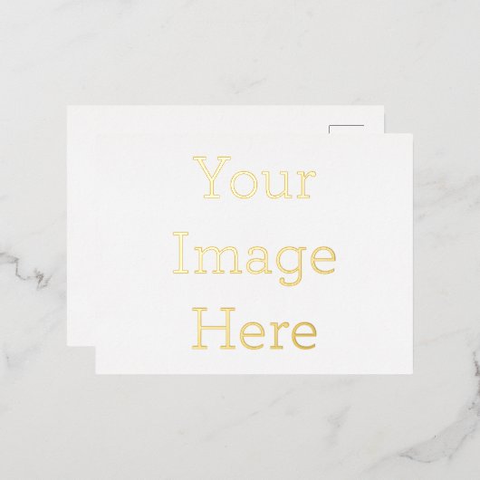 Ontwerp je eigen 10,8 cm x 14,2 cm Folie uitnodiging briefkaart (Voorkant / Achterkant)