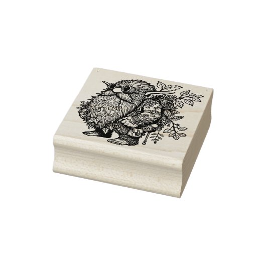 Maak je eigen forse bosgnome rubberstempel (Stempel)