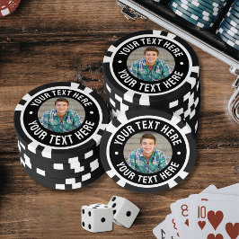 Maak je eigen foto-aandenken poker chips