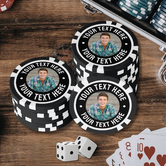 Maak je eigen foto-aandenken poker chips