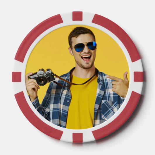Maak je Eigen Foto Aangepast Beeld Poker Chips (Voorkant)