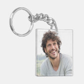 Maak je Eigen Foto Aangepast Beeld Sleutelhanger (Voorkant Links)
