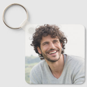 Maak je Eigen Foto Aangepast Beeld Sleutelhanger