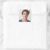 Maak je Eigen Foto Aangepast Beeld Vierkante Sticker (Tas)