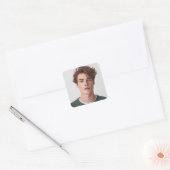 Maak je Eigen Foto Aangepast Beeld Vierkante Sticker (Envelop)