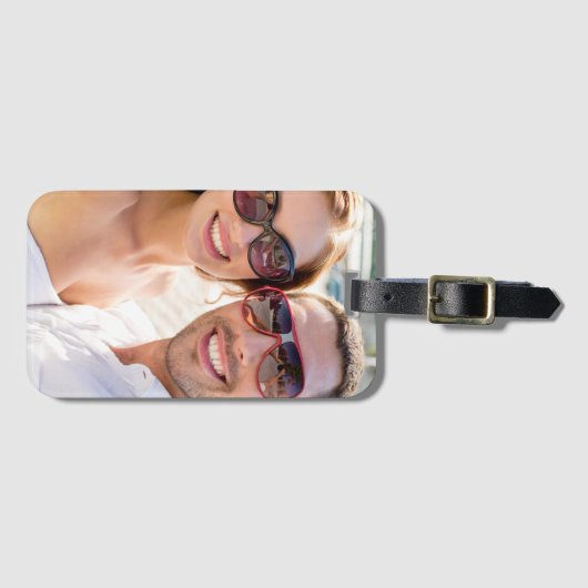 Maak Je Eigen Foto Aangepaste Afbeelding Bagagelabel (Voorkant (horizontaal))
