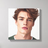 Maak je eigen foto aangepaste afbeelding canvas afdruk (Voorkant)