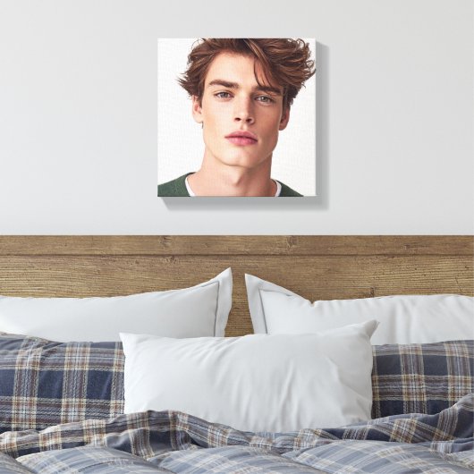Maak je eigen foto aangepaste afbeelding canvas afdruk (Insitu (Slaapkamer))