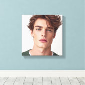 Maak je eigen foto aangepaste afbeelding canvas afdruk (Insitu (Houten vloer))