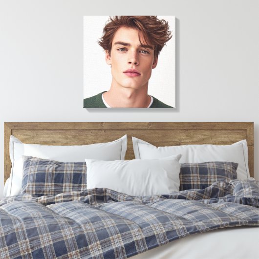 Maak je eigen foto aangepaste afbeelding canvas afdruk (Insitu (Slaapkamer))