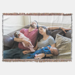Maak Je Eigen Foto Aangepaste Afbeelding DIY Famil Deken