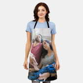 Maak Je Eigen Foto Aangepaste Afbeelding DIY Famil Schort (Gedragen)
