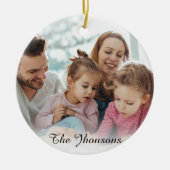 Maak Je Eigen Foto Aangepaste Afbeelding DIY Keramisch Ornament (Voorkant)