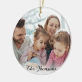 Maak Je Eigen Foto Aangepaste Afbeelding DIY Keramisch Ornament (Links)
