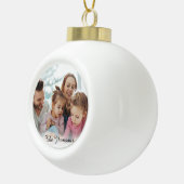 Maak Je Eigen Foto Aangepaste Afbeelding DIY Keramische Bal Ornament (Rechts)