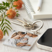 Maak Je Eigen Foto Aangepaste Afbeelding DIY Sleutelhanger (Voorkant Rechts)