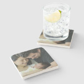 Maak Je Eigen Foto Aangepaste Afbeelding DIY Stenen Onderzetter (Zijkant)