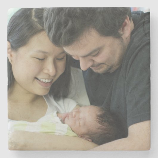 Maak Je Eigen Foto Aangepaste Afbeelding DIY Stenen Onderzetter (Voorkant)