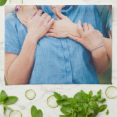 Maak Je Eigen Foto Aangepaste Afbeelding DIY Theedoek (Gevouwen)