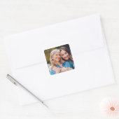 Maak Je Eigen Foto Aangepaste Afbeelding DIY Vierkante Sticker (Envelop)