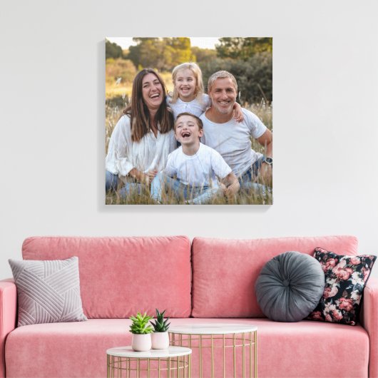 Maak Je Eigen Foto Aangepaste Afbeelding Doe-het-z Canvas Afdruk (Insitu (Woonkamer))