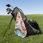 Maak Je Eigen Foto Aangepaste Afbeelding Doe-het-z Golfhanddoek (Groen)