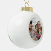 Maak Je Eigen Foto Aangepaste Afbeelding Doe-het-z Keramische Bal Ornament (Links)