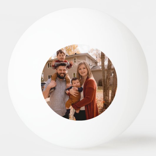 Maak Je Eigen Foto Aangepaste Afbeelding Doe-het-z Pingpongbal (Voorkant)