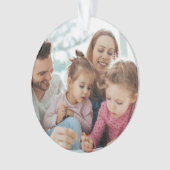 Maak Je Eigen Foto Aangepaste Afbeelding Dubbelzij Ornament (voorkant)