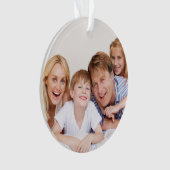 Maak Je Eigen Foto Aangepaste Afbeelding Dubbelzij Ornament (voorkant)