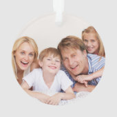 Maak Je Eigen Foto Aangepaste Afbeelding Dubbelzij Ornament (achterkant)