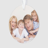 Maak Je Eigen Foto Aangepaste Afbeelding Dubbelzij Ornament (voorkant)