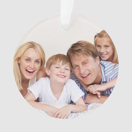 Maak Je Eigen Foto Aangepaste Afbeelding Dubbelzij Ornament (voorkant)