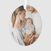 Maak Je Eigen Foto Aangepaste Afbeelding Dubbelzij Ornament (voorkant)