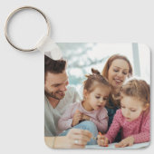 Maak Je Eigen Foto Aangepaste Afbeelding Dubbelzij Sleutelhanger (Voorkant)