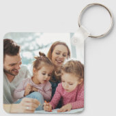 Maak Je Eigen Foto Aangepaste Afbeelding Dubbelzij Sleutelhanger (Achterkant)
